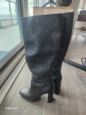 Leather Knee High Boots